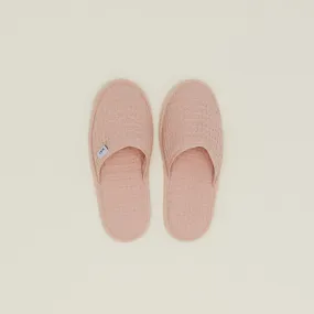 Simple Waffle Slippers - Blush