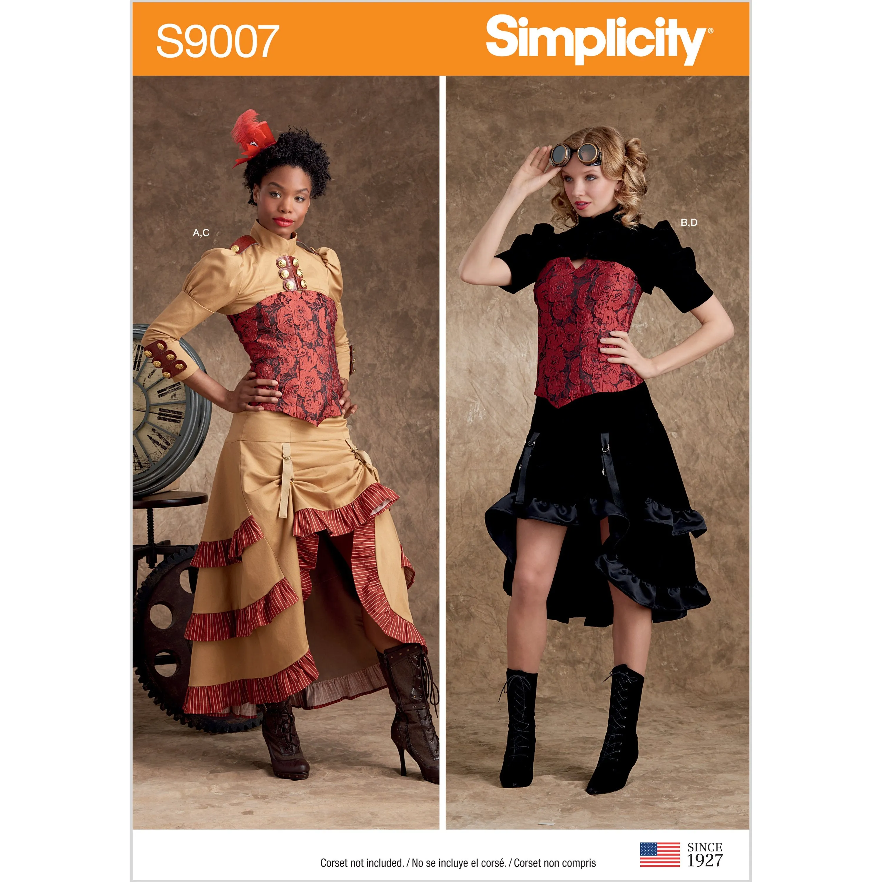 Simplicity Pattern 9007 Misses' Steampunk Costumes pattern