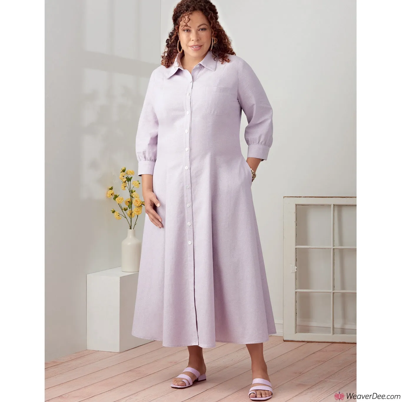 Simplicity Pattern S9260 Misses' & Women's Button Front Dresses