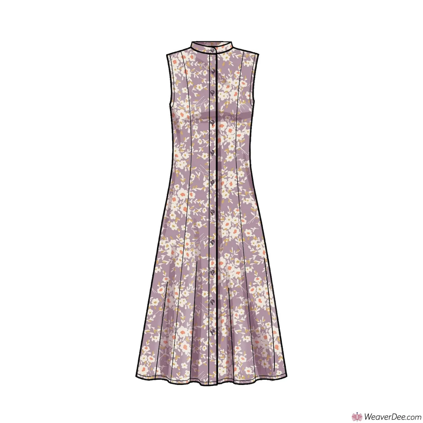 Simplicity Pattern S9260 Misses' & Women's Button Front Dresses