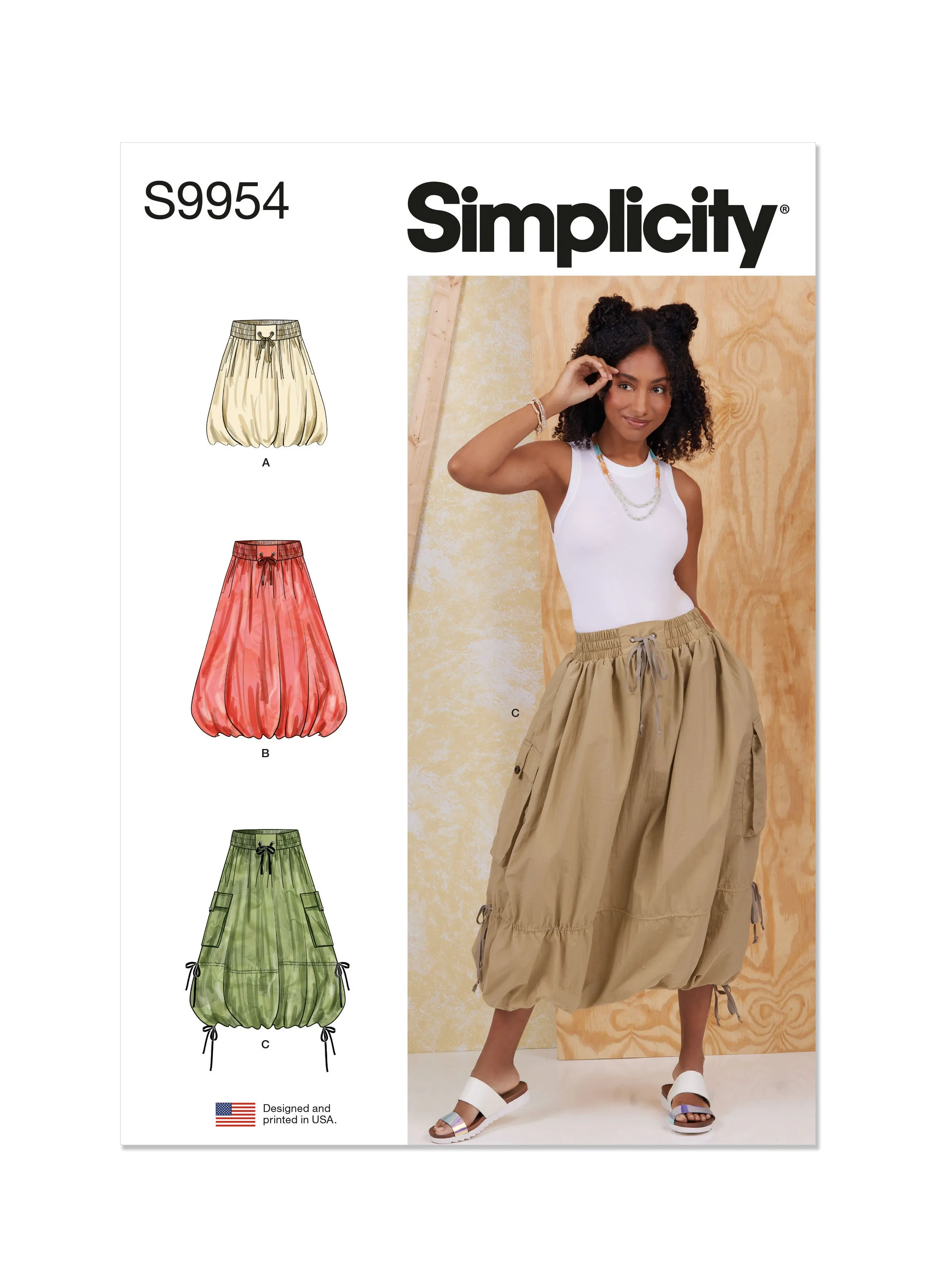Simplicity Sewing Pattern 9954 Balloon Skirts