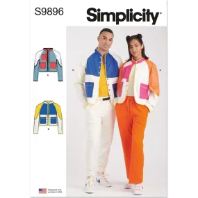 Simplicity Sewing Pattern S9896 Unisex Jacket In Two Lengths