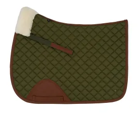 Sixteen Cypress Merino Wool Ultra Soft Jumper Pad, Olive & Cognac