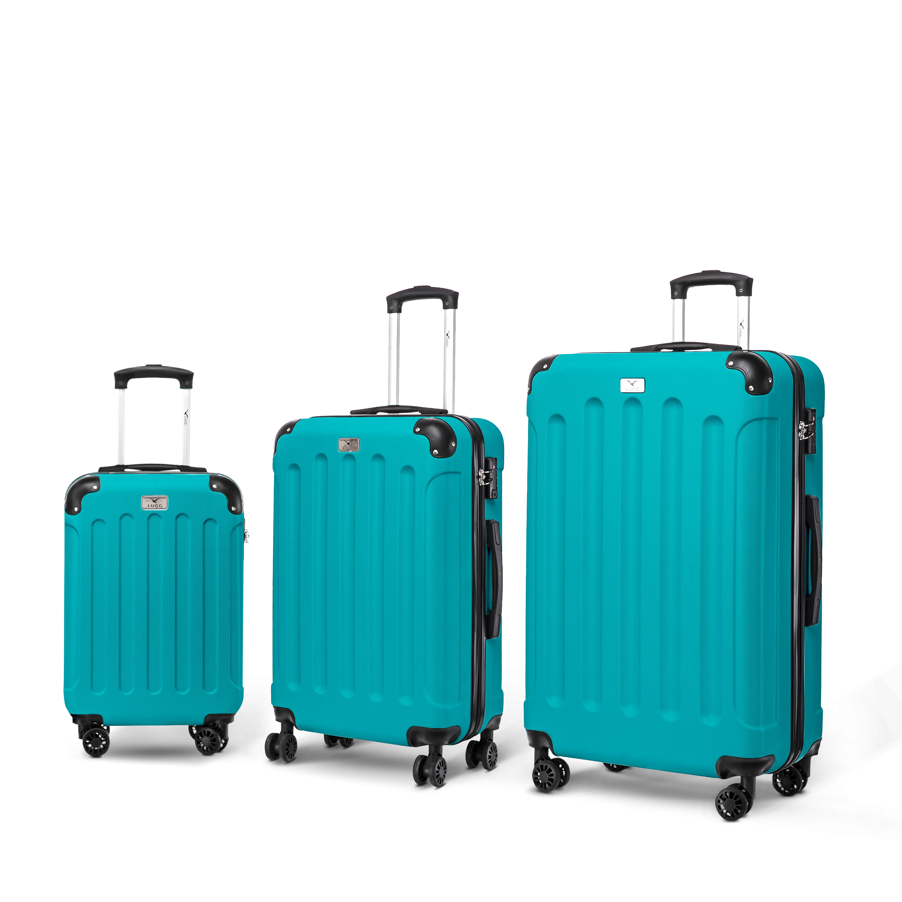 Skywander 3pc Suitcase Set in Teal