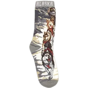 Sled Dog Team Alaska Socks