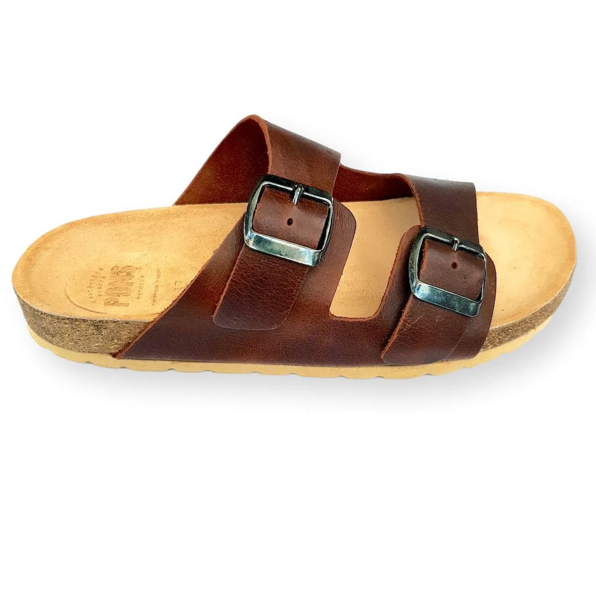 Slides - Leather Choc