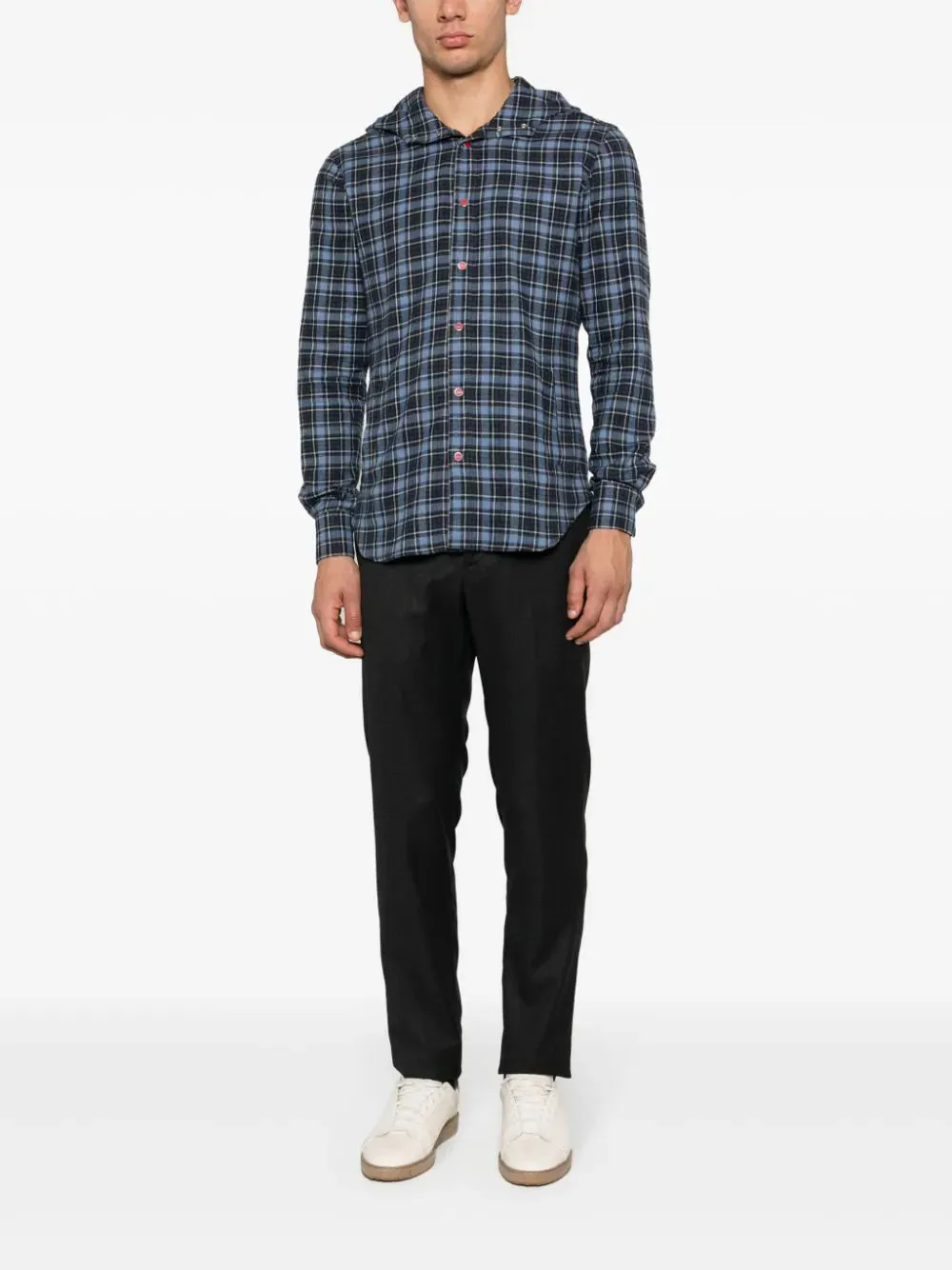 slim-cut logo-tag chinos