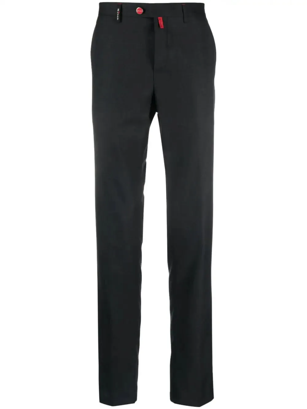 slim-cut logo-tag chinos