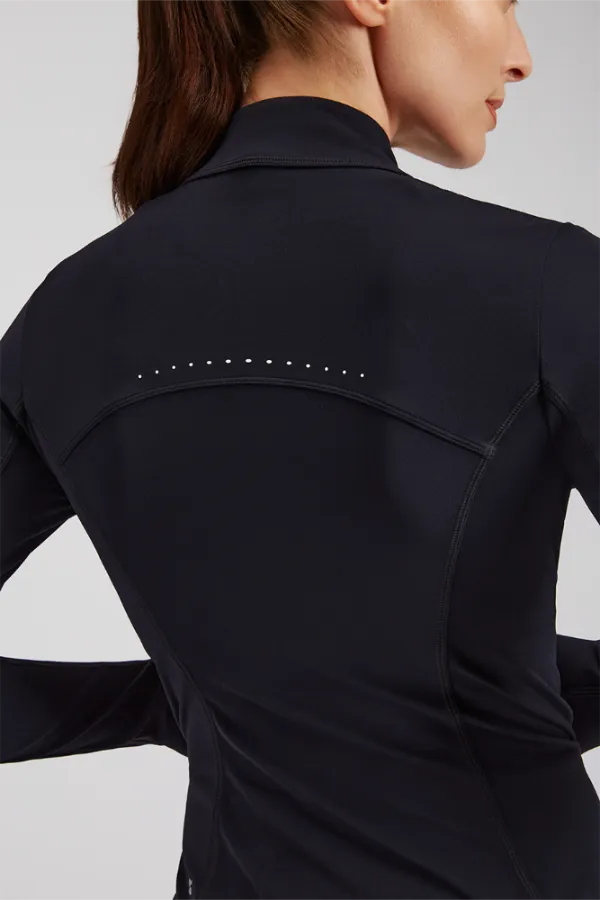 Slim-Fit Athletic Jacket | Full-Zip with Pockets