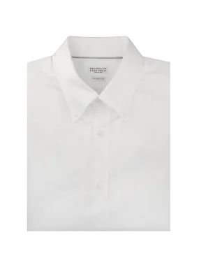 slim-fit cotton shirt