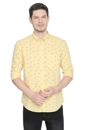 Slim Fit Fila Fil Printed Shirt