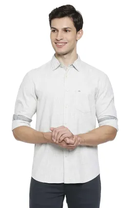 Slim Fit Slub Twill Stripe Shirt