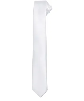 Slim tie | White