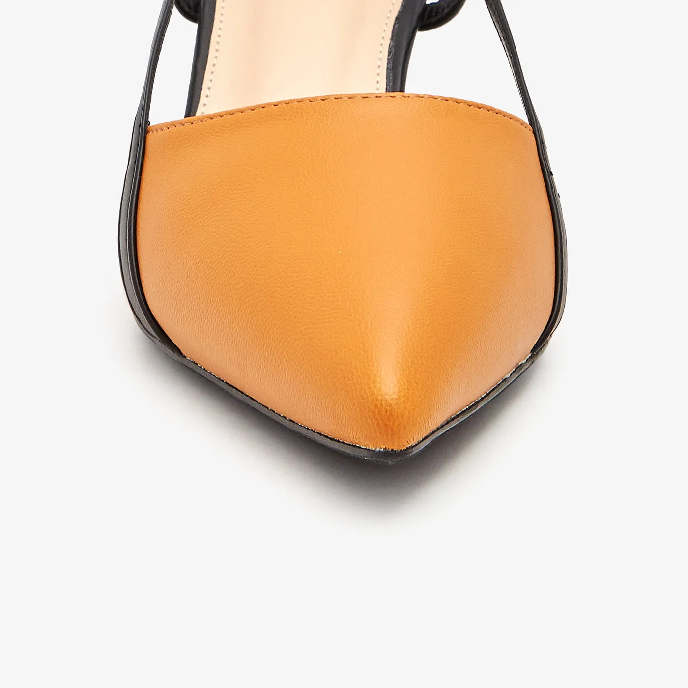 Sling Back Kitten Heels