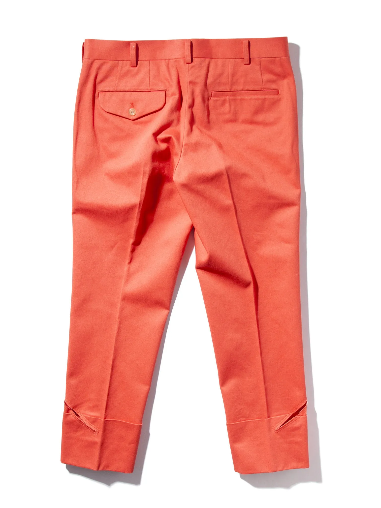 Slit Cropped Twill Trouser