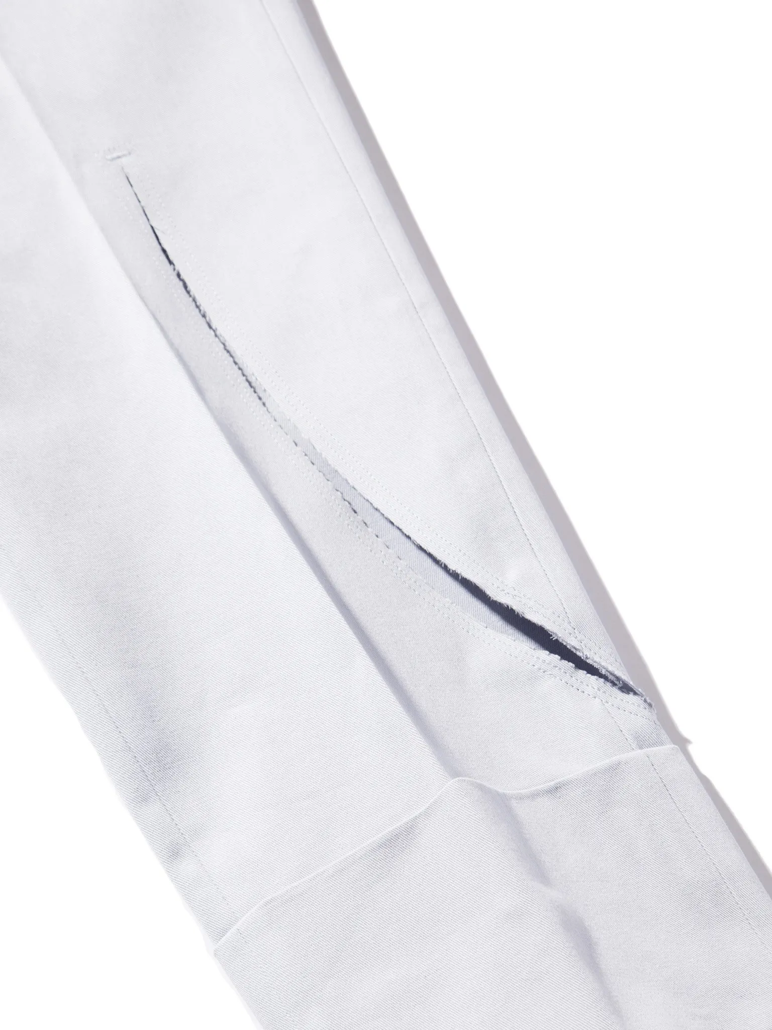 Slit Cropped Twill Trouser