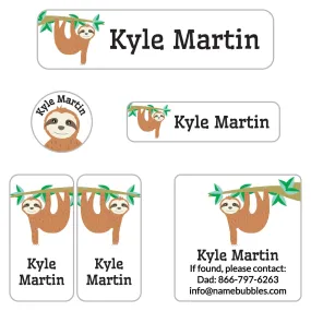 Sloth Camp Labels Pack