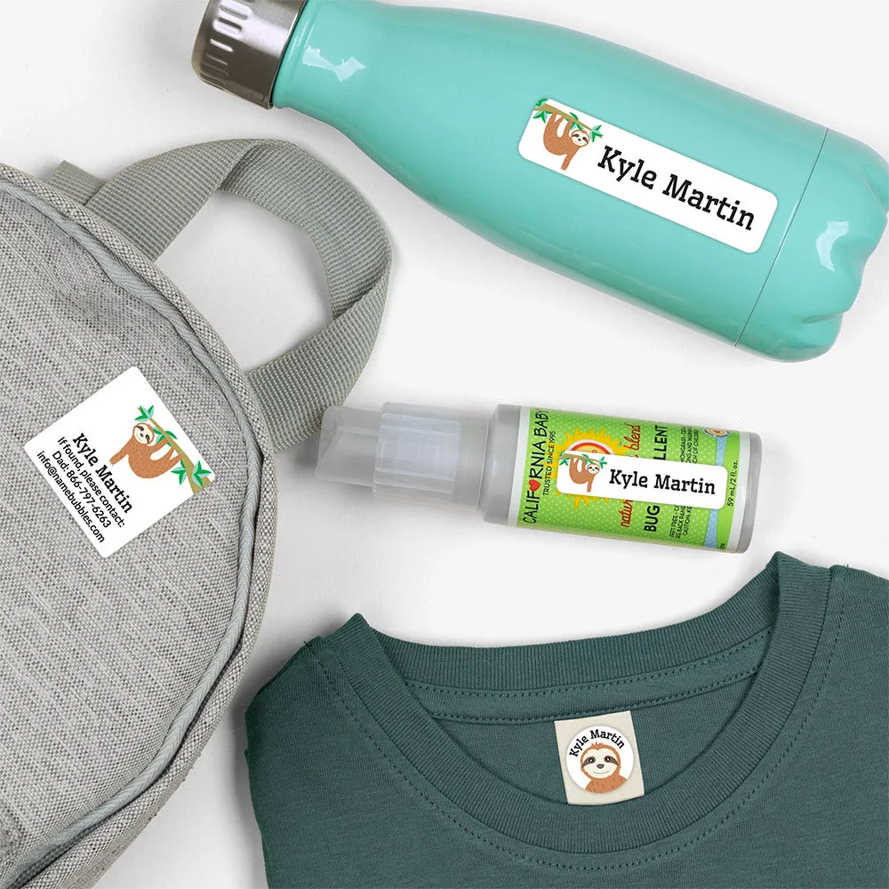 Sloth Camp Labels Pack