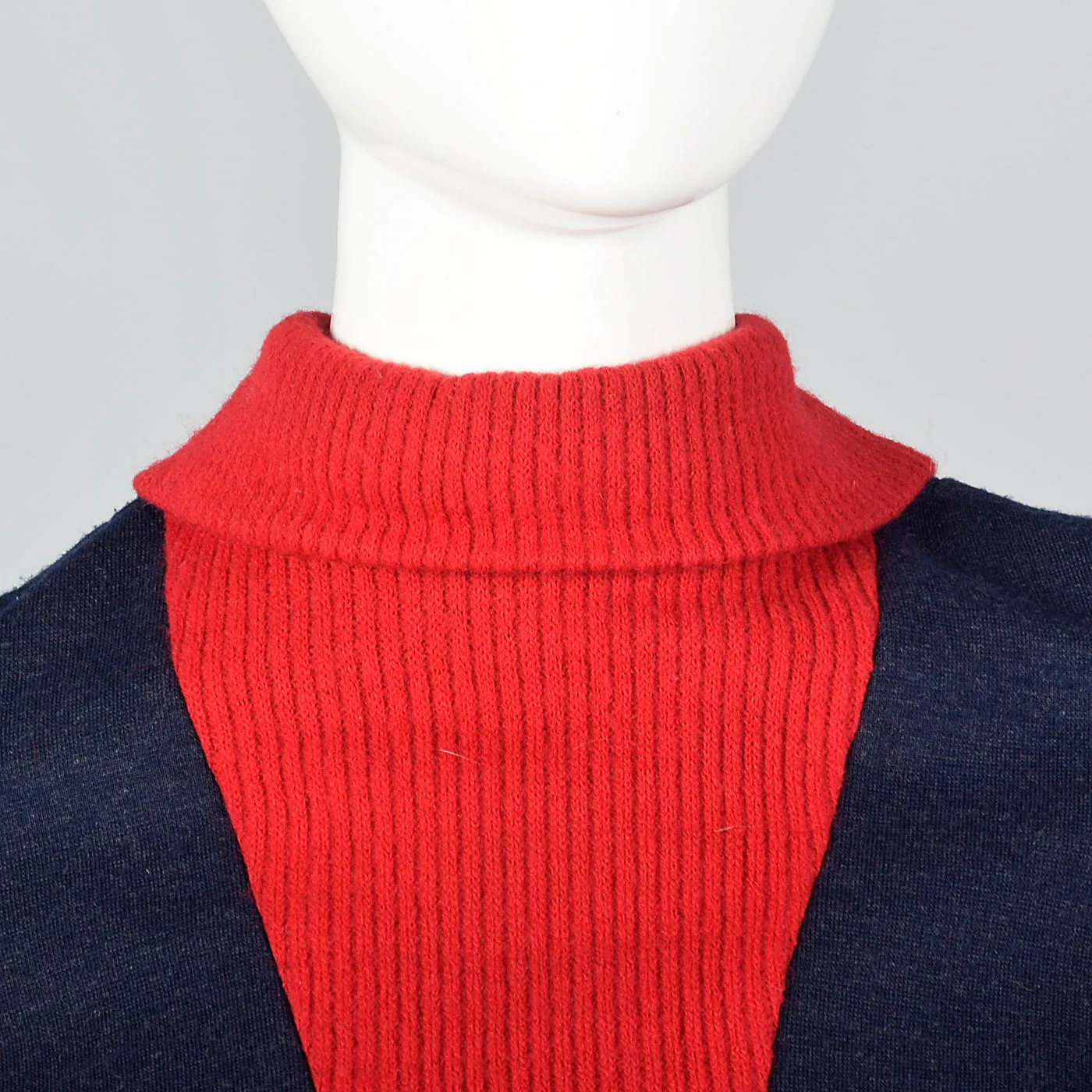 Small 1970s Knit Peplum Blouse and Culottes Set