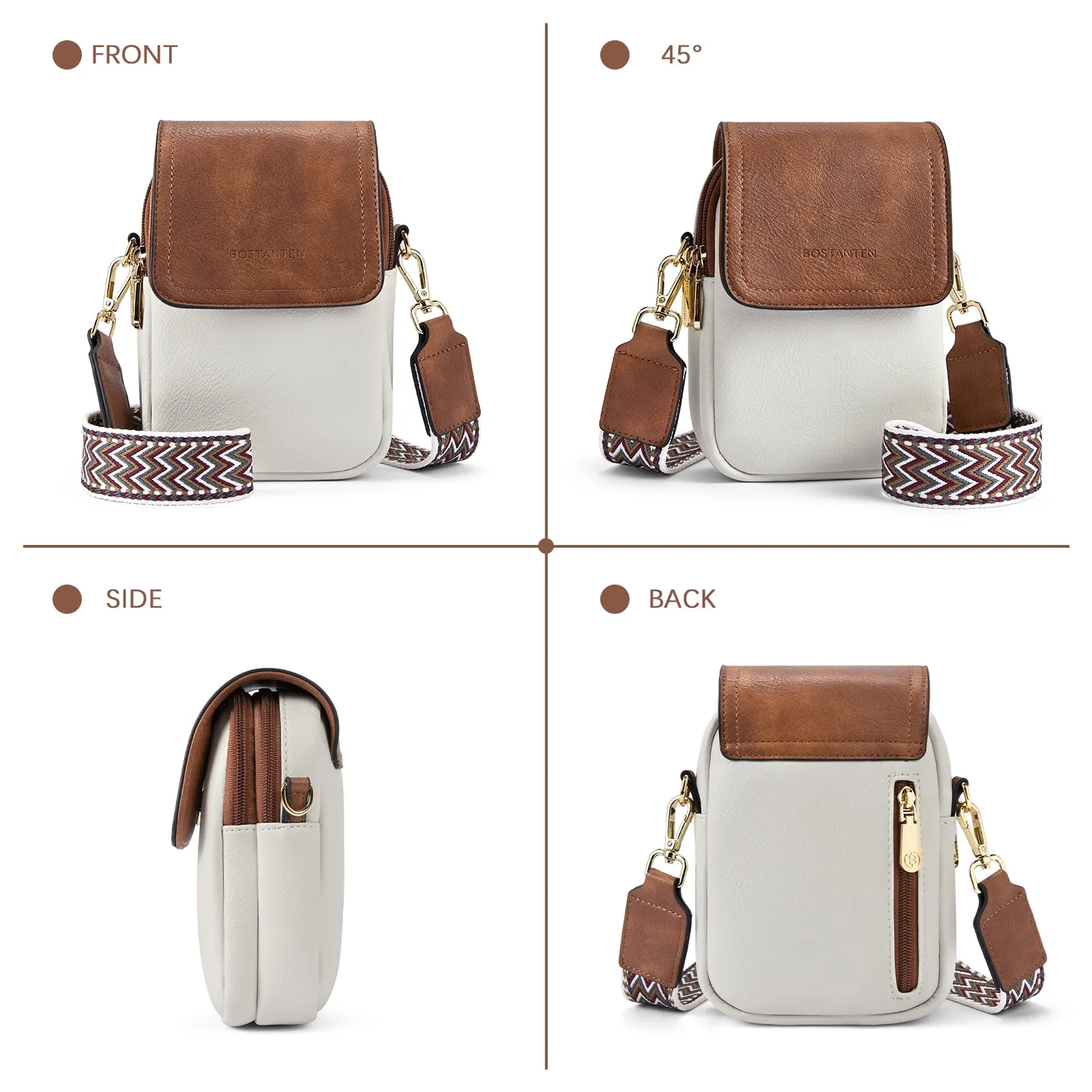 Small Phone Crossbody Bag with Adjustable Guitar Strap