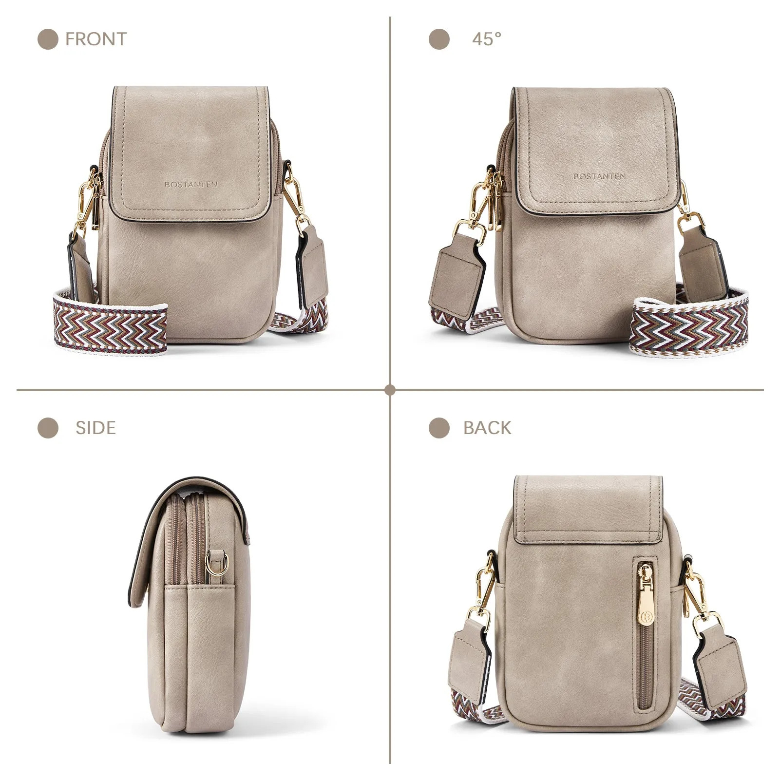 Small Phone Crossbody Bag with Adjustable Guitar Strap