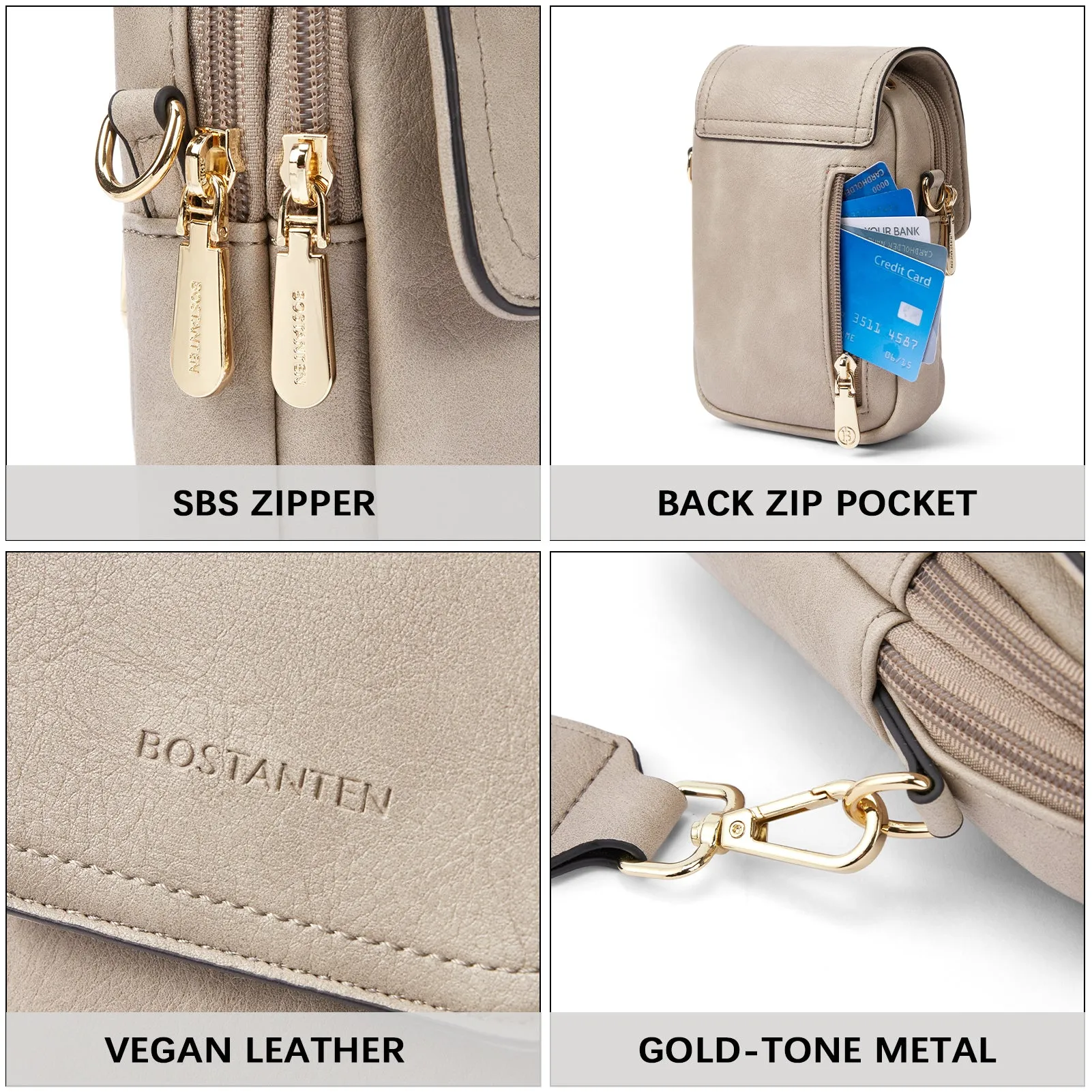 Small Phone Crossbody Bag with Adjustable Guitar Strap