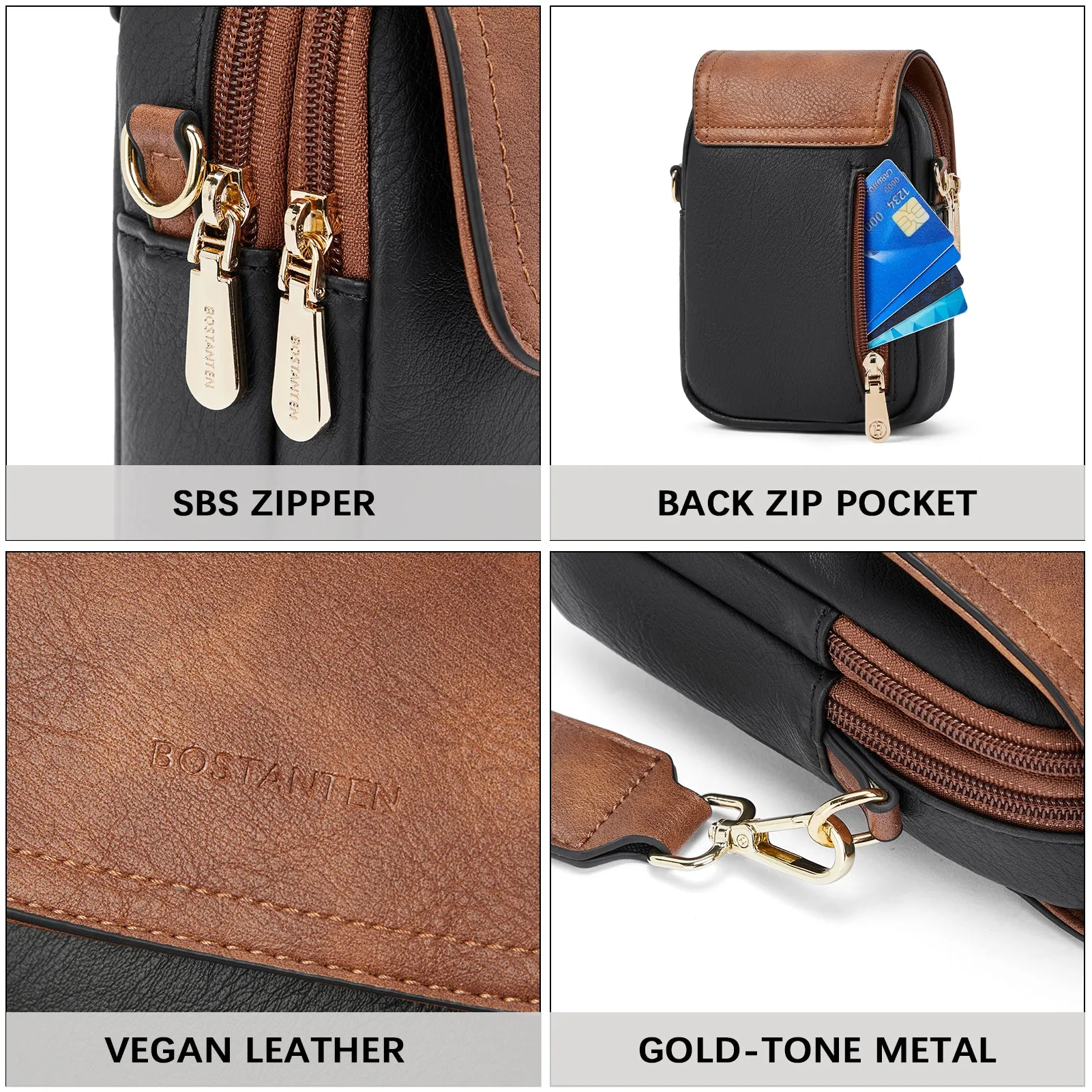 Small Phone Crossbody Bag with Adjustable Guitar Strap