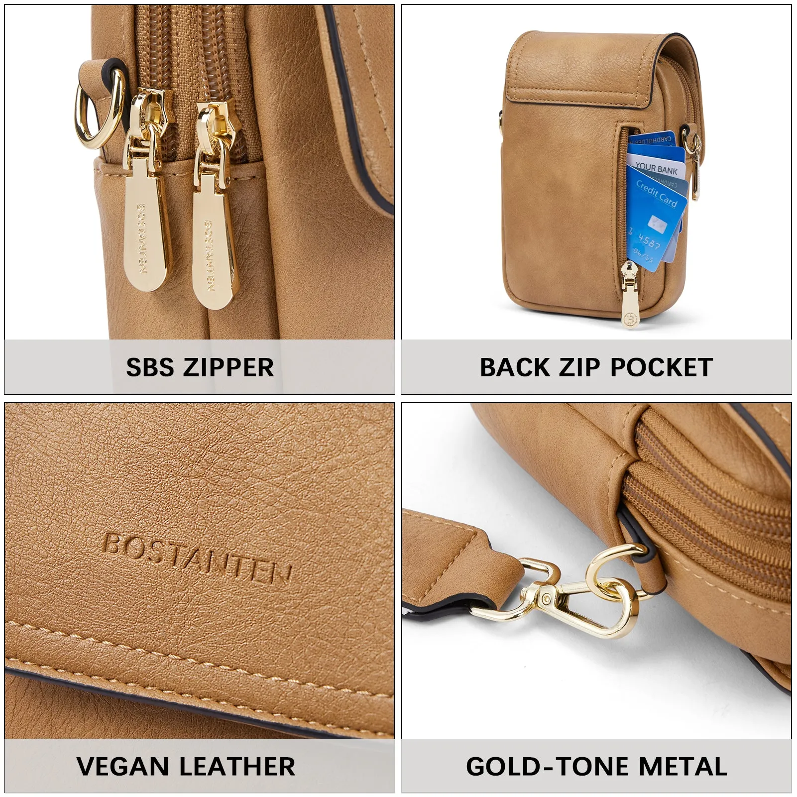 Small Phone Crossbody Bag with Adjustable Guitar Strap