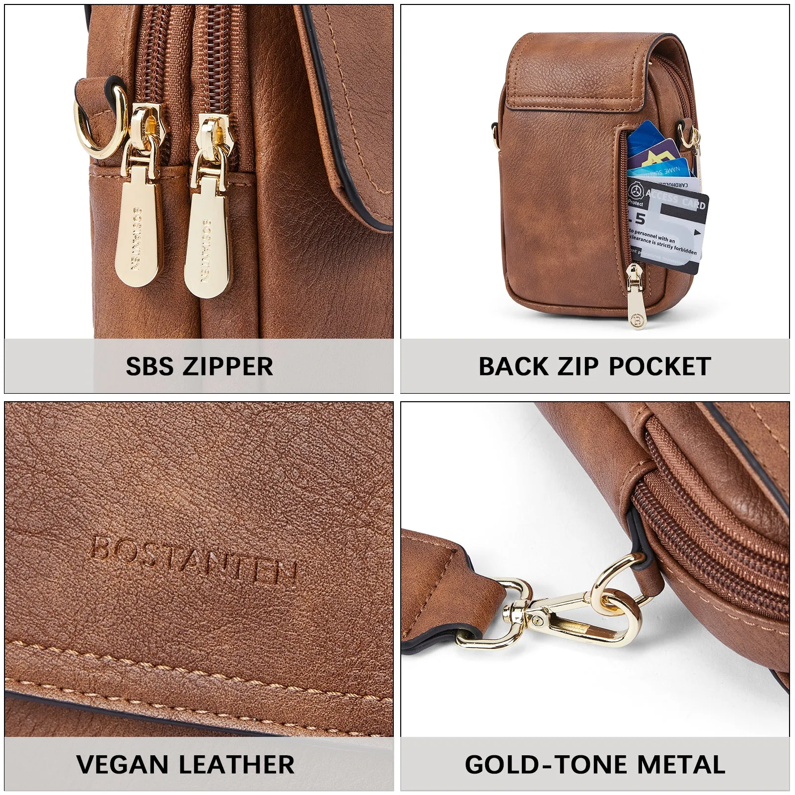Small Phone Crossbody Bag with Adjustable Guitar Strap