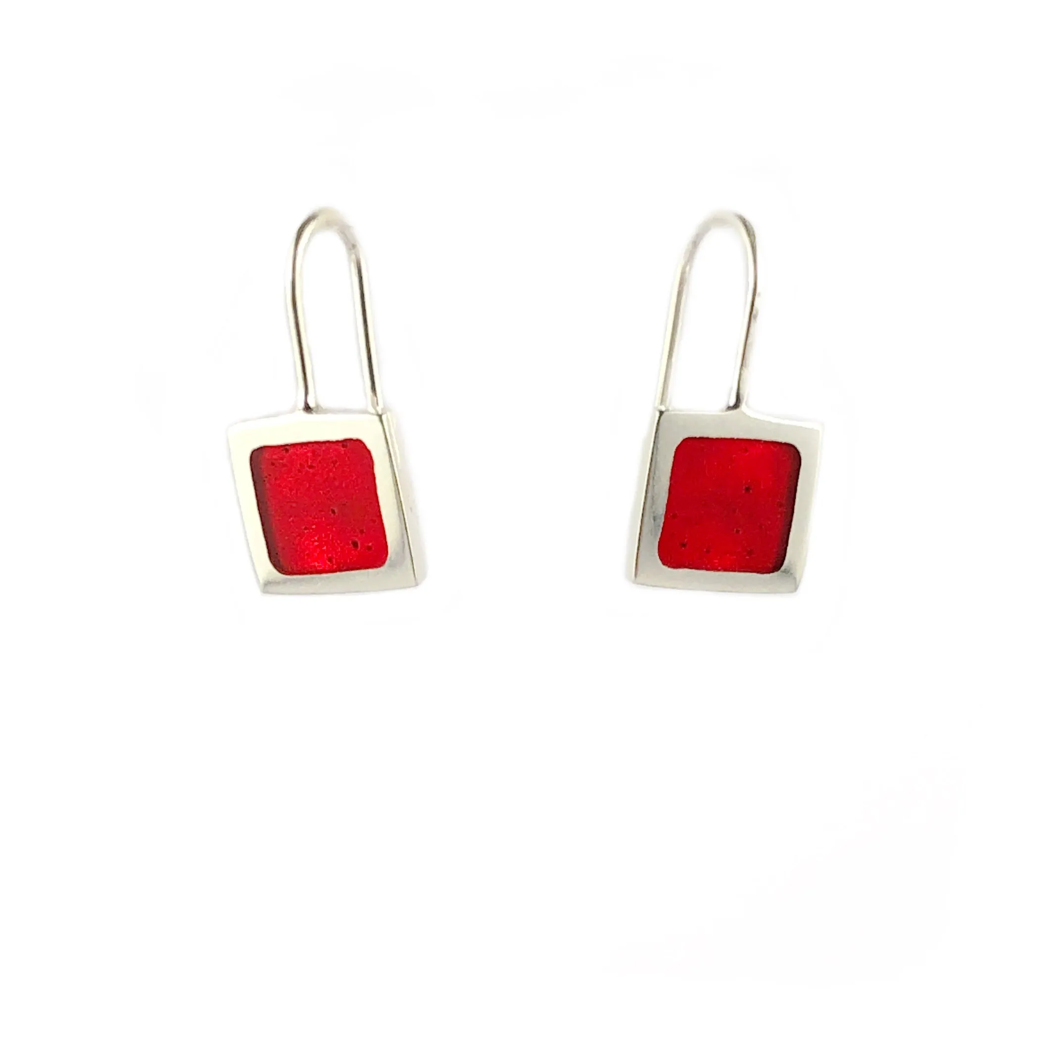 Small Square Hook Earrings - Christine Battocchio