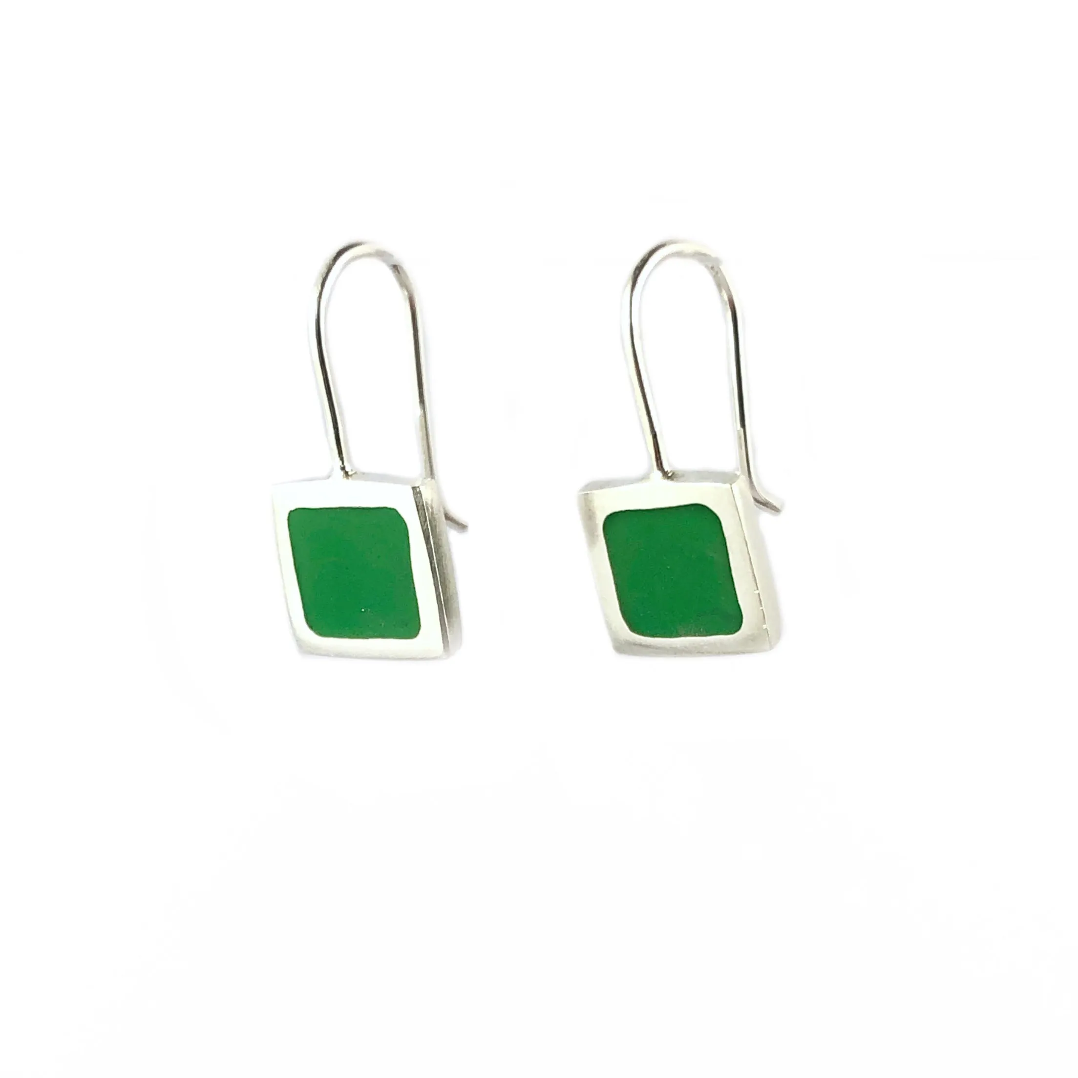 Small Square Hook Earrings - Christine Battocchio