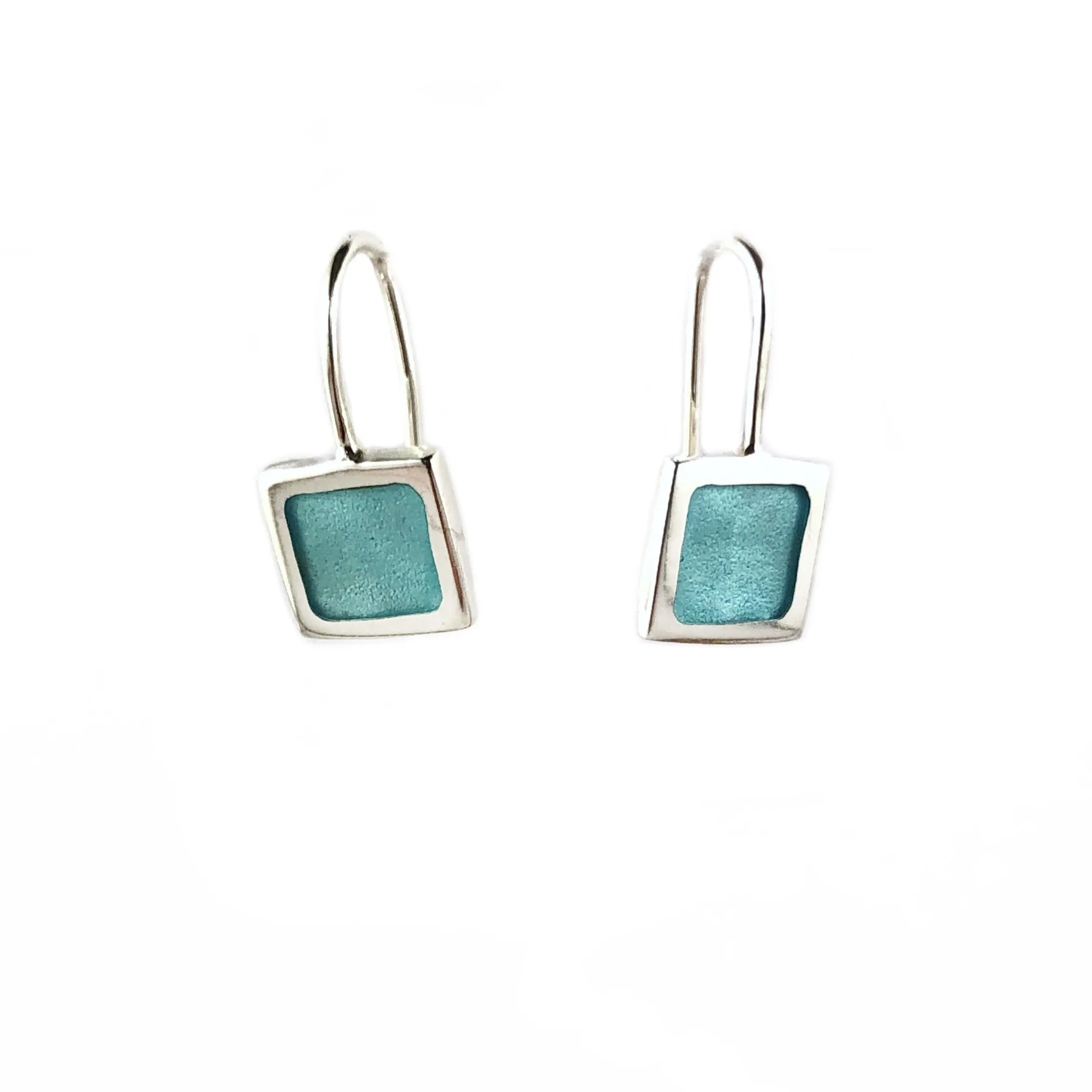 Small Square Hook Earrings - Christine Battocchio