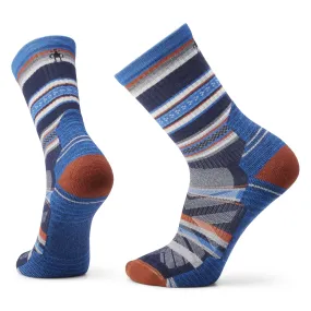 Smartwool Unisex Hike Light Cushion Panorama Crew Socks Deep Navy | Buy Smartwool Unisex Hike Light Cushion Panorama Crew Socks Deep Navy here | Outnorth