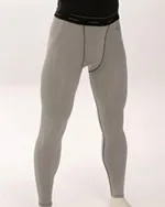 Smitty Grey Compression Tights with Cup Pocket