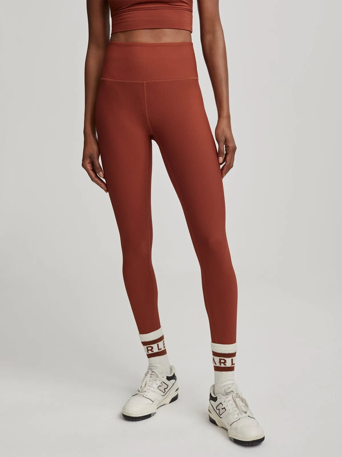 Smoked Paprika Ribbed Let's Move High 25 Leggings
