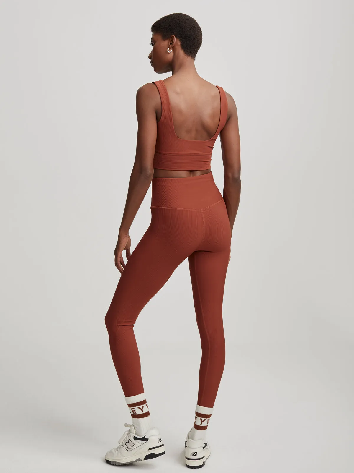 Smoked Paprika Ribbed Let's Move High 25 Leggings