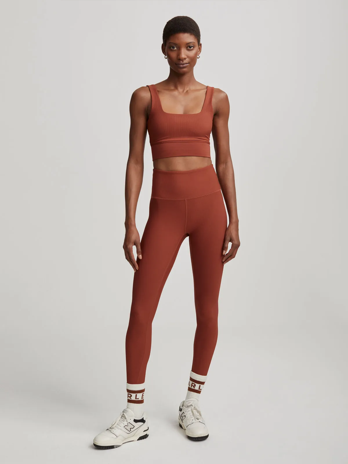 Smoked Paprika Ribbed Let's Move High 25 Leggings