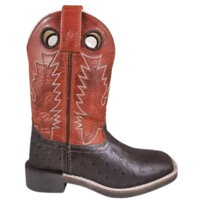 Smoky Mountain Kids Colt Dark Brown & Burnt Orange Western Boots 3238Y
