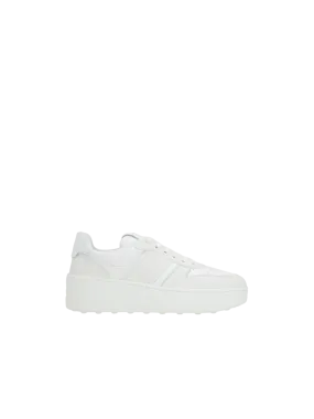 Smooth Leather Platform Sneakers