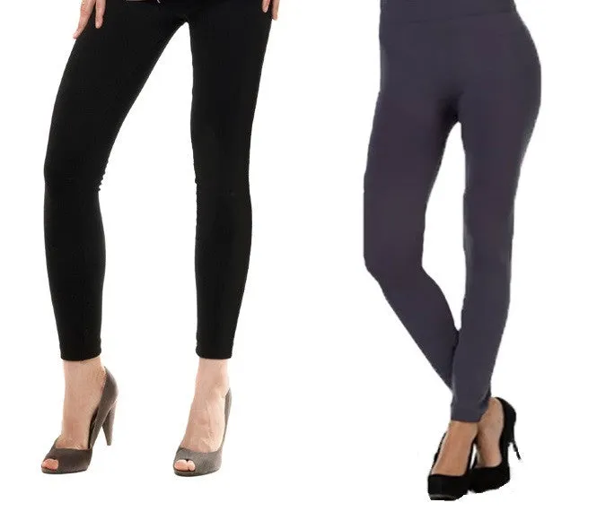 Smooth Seamless Yoga Leggings - Black or Gray