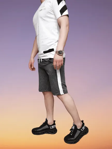 Sneakerjeans Striped  Short HB3