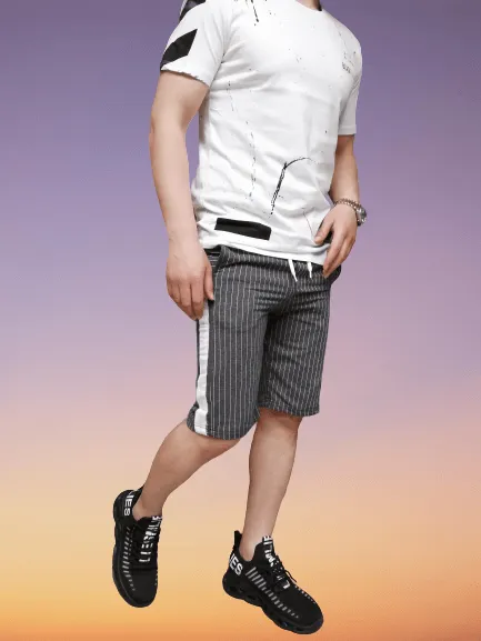 Sneakerjeans Striped  Short HB3