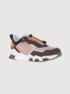 Sneakers green and beige in eco-leather Man | ACBC X Baldinini