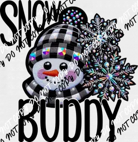 Snow Buddy - Festive Snowman DTF Transfer