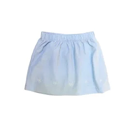 Snowflakes Embroidered Cord Skirt
