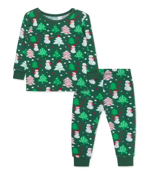 Snowman Bamboo Pajama Set (2T-4T)