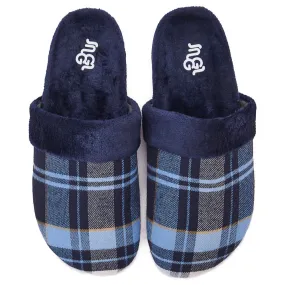 Snuggs Clogs Dark Blue checkered