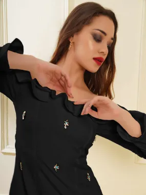 So-Sexy Black Valentine Dress