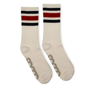 SOCCO Naturals | Black & Red Striped
