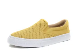 Soda Womens Preforated Slip On Sneakers